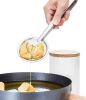 Mesh Strainer Tongs 2 in 1 Stainless Steel Oil Frying Filter Spoon Fry Tool Oil Skimmer with Clip