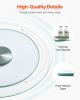 VEVOR 20 in Glass Lazy Susan Turntable, 360Â° Rotation Round Clear Tabletop Rotating Tray, Tempered Glass Dining Table Centerpiece