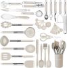 Kitchen Utensils Set-Silicone Cooking Utensils-33pcs Non-Stick Silicone Cooking Kitchen Utensils Set