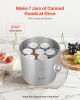 Canning Pot with Rack and Glass Lid 21 QT Stainless Steel Canner