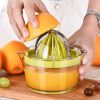 Manual Lemon Squeezer with Built-in Measuring Cup
