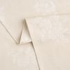 Tonal Floral Jacquard Woven Fabric Tablecloth, Light Taupe, 60"W x 102"L