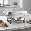 4.5L Stainless Steel Dual Tray Chafing Dish – Buffet Food Warmer with Durable Metal Construction, Ideal for Catering, Parties, Restaurants