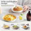 Pasta Bowls Set of 4, 33oz Large Salad Bowls for Home Kitchen, Ceramic Serving Plates for Soup, Cereal