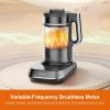 Joydeem Soymilk Maker Machine, Heated Blender with Grind Cup, Low Noise Variable Frequency Brushless Motor, 1.75L Capacity, Black, JD-B1Pro