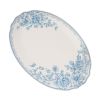 Stoneware 16-inch Serving Platter, Blue