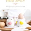 2Pcs Egg Separator Egg Yolk White Separator;  Ceramic Creative Cute Cartoon Style Egg Filter Splitter Opeaner Automatic Separation