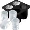 1pc Silicone Shot Glass Ice Molds; Ice Shot Glass Mold Reusable Whiskey Glass Ice Cubes; Holds 1oz Each; 1