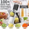 Upgrade Safe Mandoline Slicer Plus, Biger Size, Adjustable Vegetable Food Chopper Potato Fries Cutter, Detachable Blade, Kitchen Chopping Artifact
