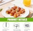 60 Pcs Reusable Stainless Steel Skewers,Round BBQ Skewer 1.75 Inch