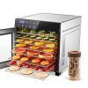 Food Dehydrator Machine 25QT, 8 Trays Stainless Steel, Large Capacity Dehydrators for Food and Jerky, Herbs, Yogurt, Veggies