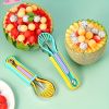 3pcs Set Kitchen Fruit Carving Knife,Set Of Stainless Steel Watermelon Digging Spoon Fruit Platter Tool Digging Ball Set