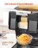 Snowflake Ice Machine, 44LBS/24H Snowflake Ice Maker, Ice-Shaver Machine with Stainless Steel Blade, Electric Snow Cone Maker with 0.2 Gal Tank