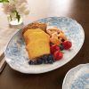 Stoneware 16-inch Serving Platter, Blue