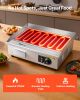 Commercial Electric Griddle, 21 x 11.8 inch, 1750W, 122-570°F Adjustable Temp Control, Stainless Steel Countertop Flat Top Grill with 2 Spatulas
