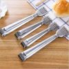 Set of 2 Bread Tongs Serving Tongs Stainless Steel for Salads Barbecue Toast Bread Pastry Sandwich Dessert Buffet Food Clip