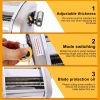 Electric Pasta Maker Noodle Maker Pasta Making Machine Dough Roller Cutter Thickness Adjustable Stainless Steel one blade 2.5mm round noo