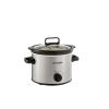 2qt Manual Slow Cooker - Stainless Steel: 3 Settings, Reheat & Warmer, Stay-Cool Handles, Dishwasher-Safe Parts