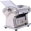 Electric Pasta Maker Noodle Maker Pasta Making Machine Dough Roller Cutter Thickness Adjustable Stainless Steel one blade 2.5mm round noo