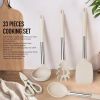 Kitchen Utensils Set-Silicone Cooking Utensils-33pcs Non-Stick Silicone Cooking Kitchen Utensils Set