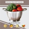 3QT Multi-Use Colander for Straining, Draining & Rinsing Pasta, Fruits or Vegetables