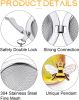 Stainless Steel Tea Infusers, Set of 2 Tea Strainer Tea Ball with Honeybee & Flower Charms for Loose Leaf Tea