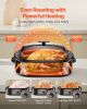 Roaster Oven, 18QT Fast-Cooking Turkey Roaster, 150-450Â°F Adjustable Temperature Turkey Oven with Self-Basting Lid, Removable Pan and Rack