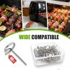 60 Pcs Reusable Stainless Steel Skewers,Round BBQ Skewer 1.75 Inch