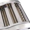 Electric Pasta Maker, Noodle Maker, Pasta Making Machine, Dough Roller Cutter Thickness Adjustable Stainless Steel 3 Blades Type 2.5mm Round