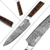 Japanese Chef Knife Kitchen Knife High Carbon German Steel Cooking Knives Damascus Pattern Japanese Knife With Ergonomic Handle For Home Kitch