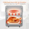 Air Fryer 12QT Convection Oven with 10-in-1 Multi Function, Visible Window and Touchscreen, Black