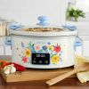 6-Quart Slow Cooker, Locking Lid, Digital, Brilliant Blooms