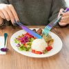 4Pcs Flatware Set Stainless Steel Silverware Cutlery Kitchen Utensil Set