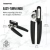 (3 pack) Pro Stainless Steel Portable Can Opener with Black Handle