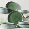 Parker Green Stoneware Stackable Dinner Plate