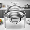 6L Round Roll-Top Stainless Steel Chafing Dish