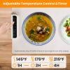 Electric Warming Tray Smart Food Warmer Roll Up Heating Pad With Adjustable Temperature Control 3 Auto Timer Settings