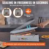 Impulse Sealer 12 inch, Manual Heat Sealing Machine with Adjustable Heating Mode, Aluminum Shrink Wrap Bag Sealers for Plastic Mylar PE PP Bags