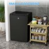 Upright Freezer, 3.0 Cubic Feet Compact Mini Freezer with Reversible Single Door and Adjustable Thermostat, Small freezer for Home, Dorm