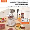Commercial Burger Patty Maker, 100mm/4inch Hamburger Beef Patty Maker, Heavy Duty Food-Grade Stainless Steel Bowl Burger Press Machine