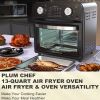 Air Fryer, 13QT Multifunctional Convection Toaster Oven Air Fryer Combo, 360° Hot Air Circulation for Healthy Oil-Free Cooking