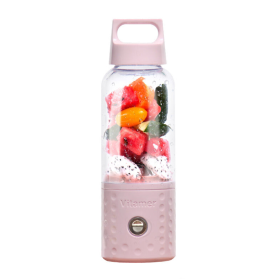 Power Juicer With USB Make Unique Sweet Blends Safely and Quickly HSM (Color: Pink)