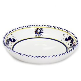 ORVIETO ROOSTER Coupe Bowls (Color: Blue, size: 9 DIAM. X 2 HIGH (Dimensions measured in Inches))