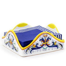 RICCO DERUTA Napkin Holder (size: 8.25 X 8.25 X 4 HIGH (Dimensions measured in Inches))