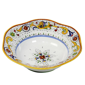 RAFFAELLESCO Bowls for Serving Pasta or Salad (size: 16 DIAM. X 4.25 HIGH (Dimensions measured in Inches))