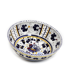 ORVIETO ROOSTER Bowls for Serving Pasta or Salad (Color: Blue, size: 10 DIAM. (Dimensions measured in Inches))
