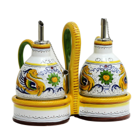RAFFAELLESCO Oil/Vinegar Bottle (size: 8 WIDE X 4 DEEP X 6 HIGH (Holds 8 Oz - 1 Cup) (Dimensions measured in Inches))