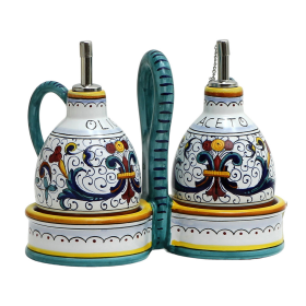 RICCO DERUTA Oil/Vinegar Bottle (size: 8 WIDE X 4 DEEP X 6 HIGH (Holds 8 Oz - 1 Cup) (Dimensions measured in Inches))