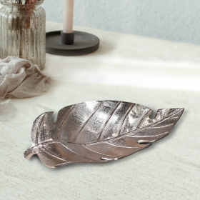 Handmade Decorative Bronze Color Coated Aluminium Tray (Color: Bronze, size: 6.49 x 3.14cm)