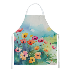 Flowers in Watercolor Apron (Dog Breed: Anemones 1547, size: large)